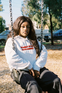 Marble Grey Embroidered OG Logo Hoodie