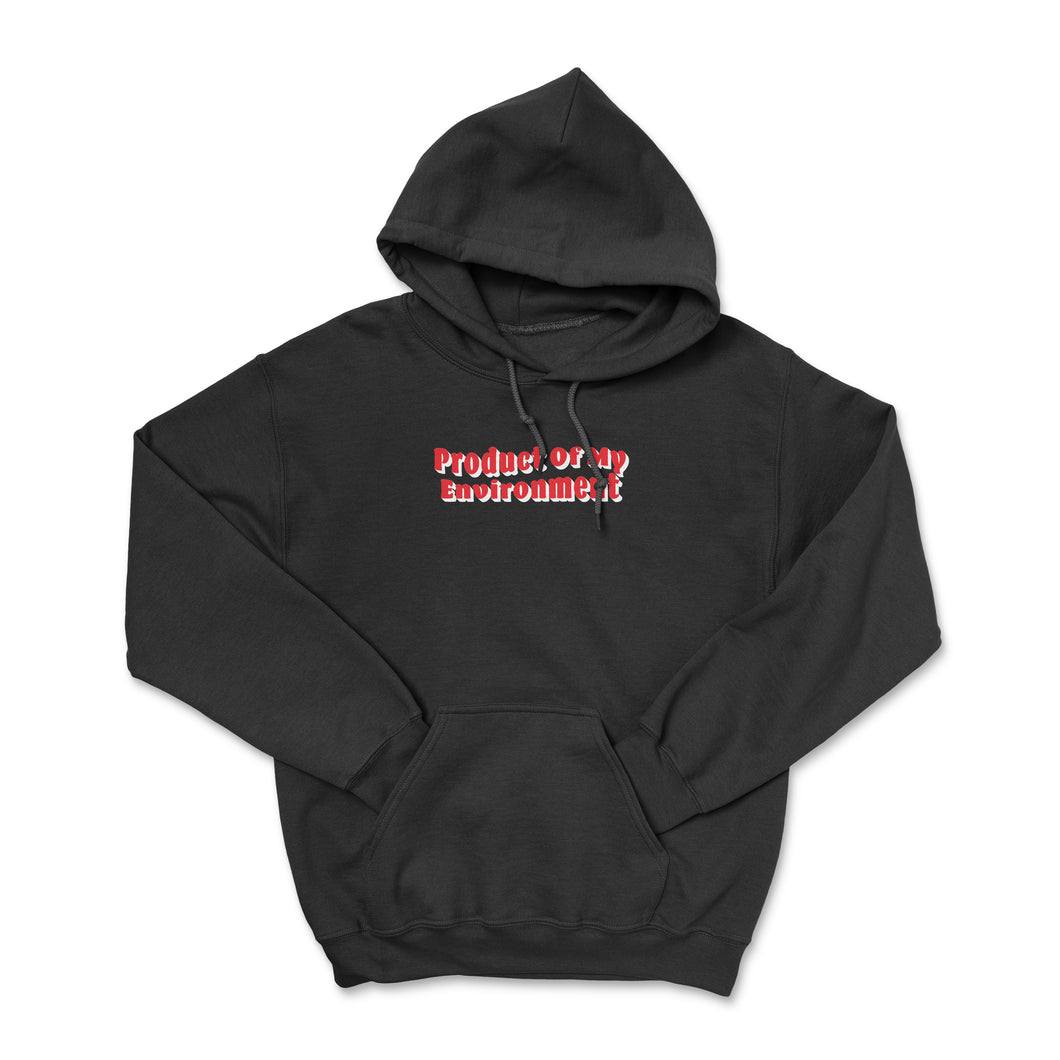 Black Embroidered OG Logo Hoodie